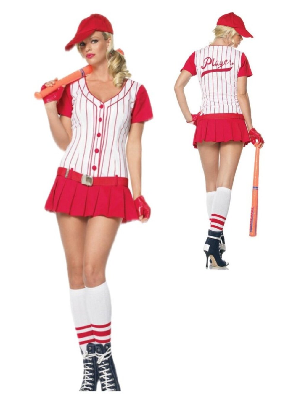 Leg Avenue Sexy Baseball Player Costume Cosplay Set Size M/L